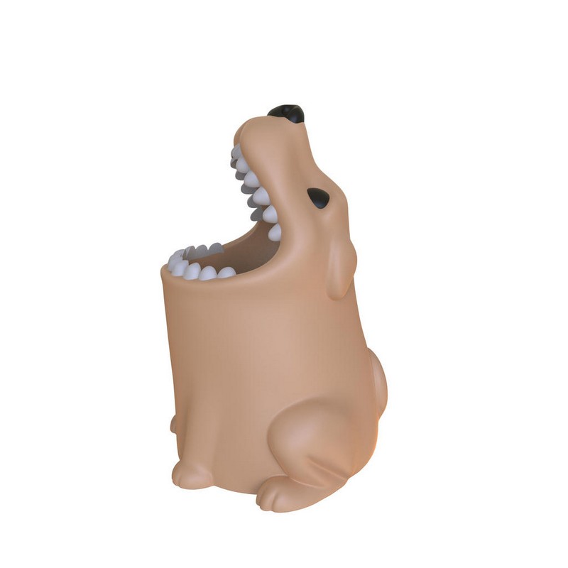 Bicchiere portaspazzolini o portamatite a forma di cane, una perfetta aggiunta giocosa ai bagni o alle camerette dei bambini